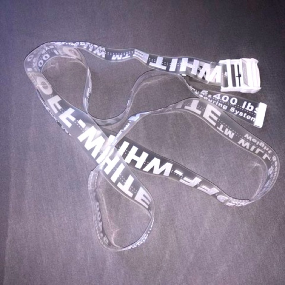 Clear off white belt